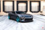 Chevrolet Camaro Matte Black on Vossen Wheels (S21-01) 2019 года